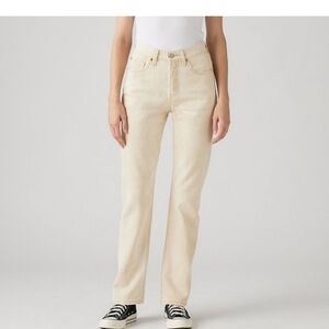 Levi's Women's Beige Straight Leg Jeans